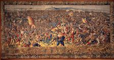 The Battle of Pavia: Defeat of the French Cavalry and the Imperial Infantry Seize...1528-1531. Creator: Dermoyen, Willem (active 1520-1530s)