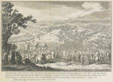 The Battle of Poltava on 27 June 1709. Artist: Larmessin, Nicolas de, II (1684-1755)