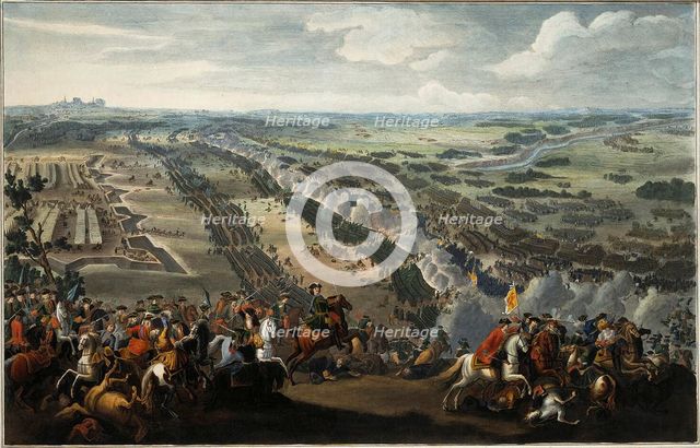 The Battle of Poltava on 27th June 1709, after 1724.  Creator: Martin, Pierre-Denis II (1663-1742).