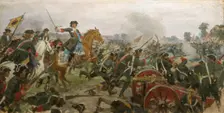 The Battle of Poltava. Artist: Vladimirov, Ivan Alexeyevich (1869-1947)