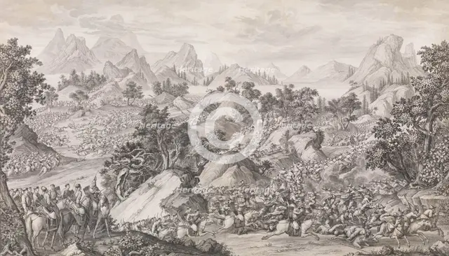 The Battle of Qos-qulaq, 1774. Creator: Benoit-Louis Prevost.