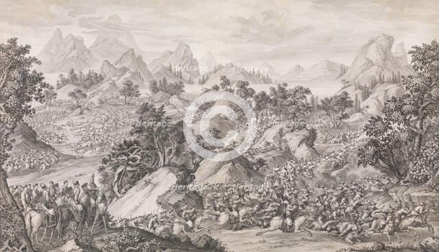 The Battle of Qos-qulaq, 1774. Creator: Benoit-Louis Prevost.