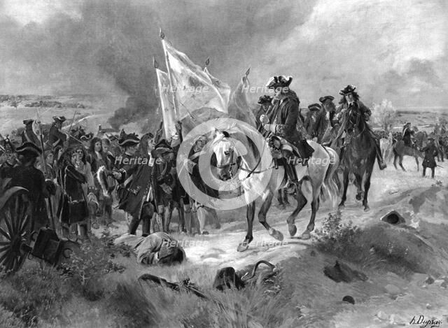The Battle of Ramillies, 1706. Artist: Unknown