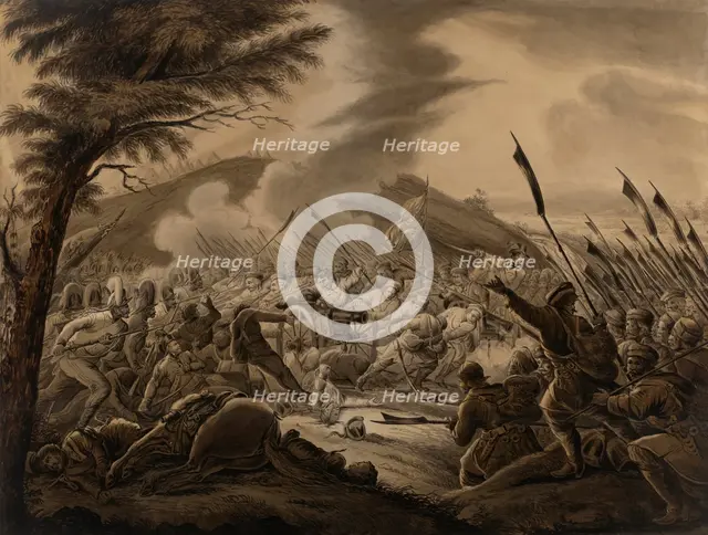 The Battle of Raclawice on 4 April 1794, 1841. Creator: Pilinski, Adam (1810-1887).