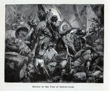 The Battle of Roncevaux Pass, 1882. Artist: Anonymous