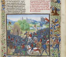 The Battle of Roosebeke on 27 November 1382, ca 1470-1475. Creator: Liédet, Loyset (1420-1479)