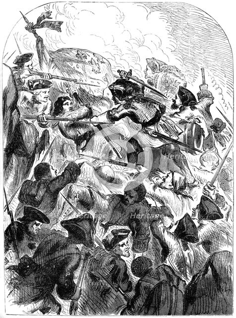 The Battle of Schellenberg, Austria, 1704 (19th century). Artist: Unknown