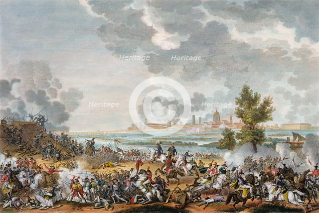 The Battle of San Giorgio di Mantova, Italy, 29 Fructidor, Year 4 (September 1796). Creator: Jean Duplessis-Bertaux.
