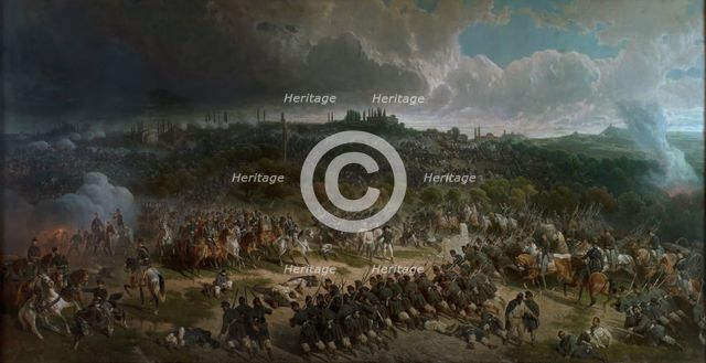 The battle of San Martino on June 24th 1859, Third Quarter of 19th century. Creator: Cerruti Bauduc, Felice (1818-1896).