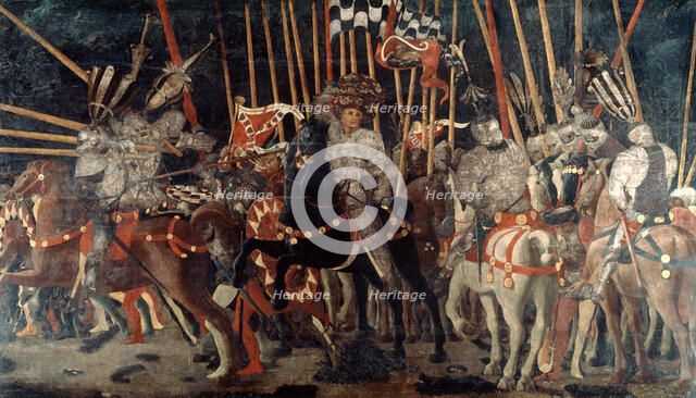 'The Battle of San Romano', 1432 (c1435-1440). Artist: Paolo Uccello