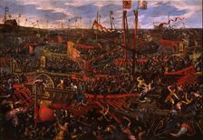 The Battle of Salvore in 1177, 1600s. Creator: Tintoretto, Domenico (1560-1635)