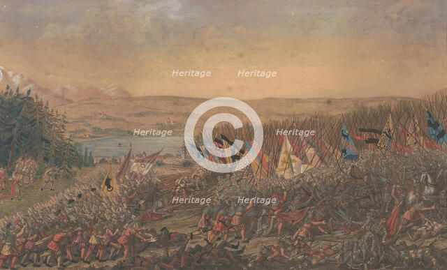 The Battle of Sempach on 9 July 1386, 17th century. Creator: Anonymous.