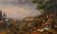 The Battle of Sempach on 9 July 1386, 18th century. Creator: Anonymous