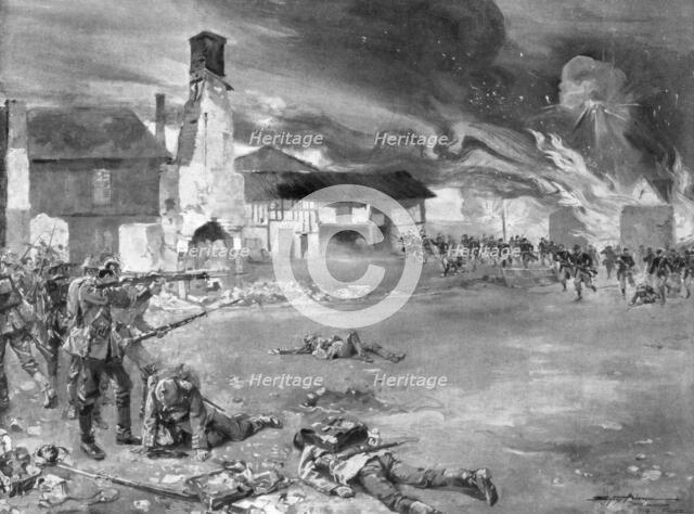 'The Battle of Sommesous', 1914, (1926).Artist: Sidney Adamson