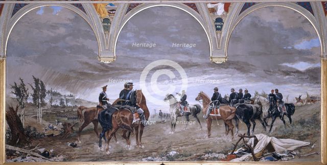 The Battle of Solferino, 1886. Artist: Cassioli, Amos (1832-1891)