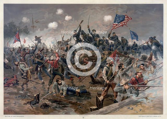 The Battle of Spotsylvania Court House, 1887.