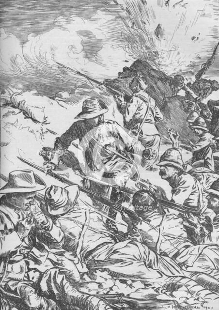 The Battle of Spion Kop, Boer War, South Africa, 1900 (1906). Artist: Unknown.