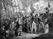 The Battle off Cape St. Vincent;Commodore Nelson receiving the Sword of the Dying Spaninish...'1891 Creator: Daniel Orme