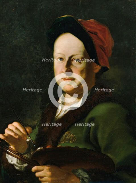 The battle painter August Querfurt, 1752 (?). Creator: Franz Sebald Unterberger.