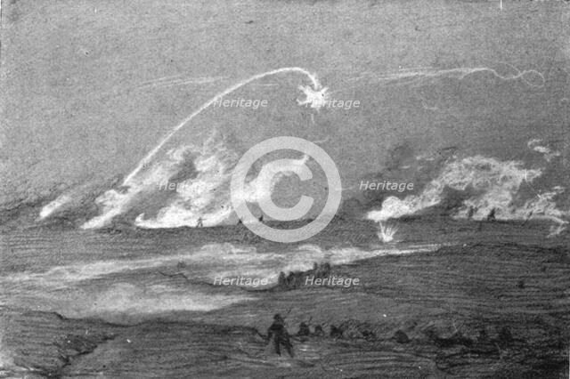 The Battle Seen by a Combatant; 6 a.m.: the Zouaves hold the fort of Malmaison..., 1917. Creator: F Elim.