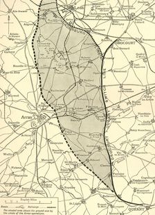 The Battlefield of Arras First World War, c1917, (c1920) Creator: Unknown