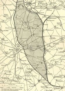 The Battlefield of Arras First World War, c1917, (c1920) Creator: Unknown