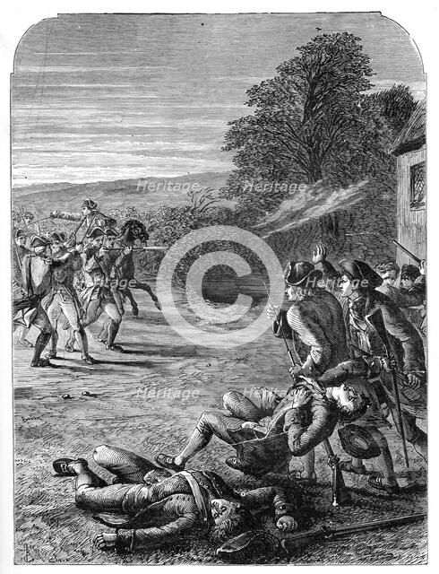 The Battles of Lexington and Concord, 19 April 1775, (1872). Artist: Unknown