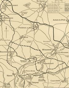 The Battles of the Ancre northern France, First World War, 1916-1917, (c1920). Creator: Unknown