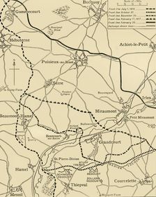 The Battles of the Ancre northern France, First World War, 1916-1917, (c1920). Creator: Unknown