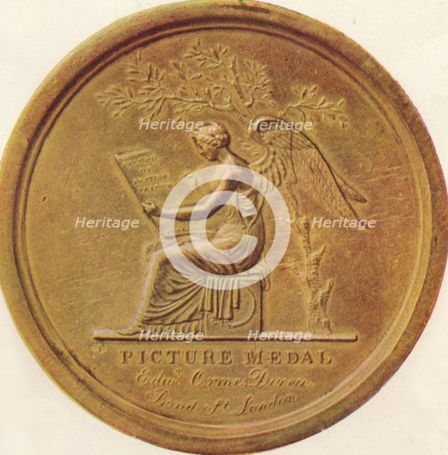 ''The Battles of the British Army from 1808 to 1814 - Picture medal', 1815, (1910).  Artist: Edward Orme.