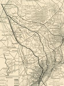 The Battles of the Flanders Ridges, July 30-November 26, 1917 (c1920). Creator: Unknown