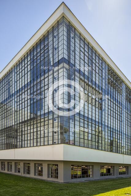 The Bauhaus building, Dessau, Germany, 2018. Artist: Alan John Ainsworth.