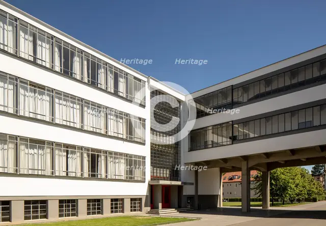 The Bauhaus building, Dessau, Germany, 2018.  Artist: Alan John Ainsworth.