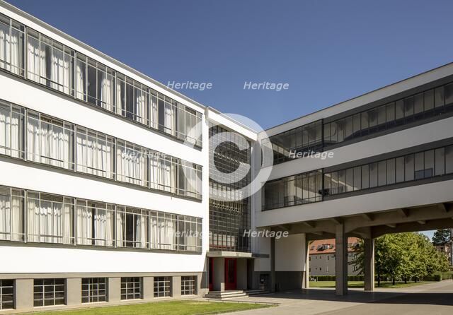 The Bauhaus building, Dessau, Germany, 2018.  Artist: Alan John Ainsworth.