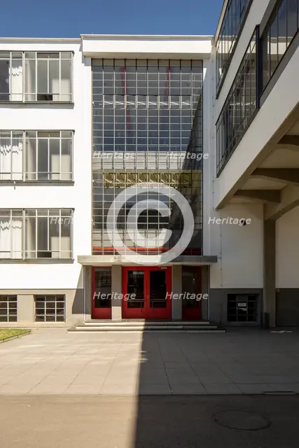 The Bauhaus building, Dessau, Germany, 2018.  Artist: Alan John Ainsworth.