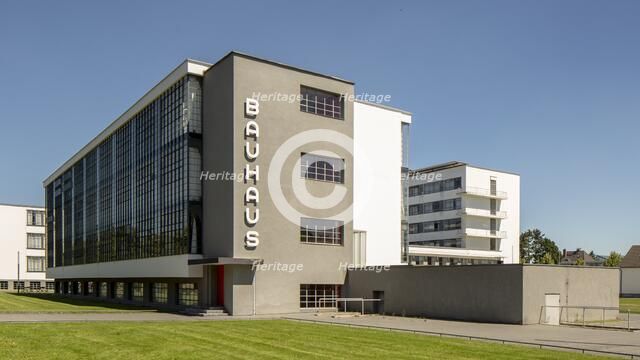 The Bauhaus building, Dessau, Germany, 2018.  Artist: Alan John Ainsworth.