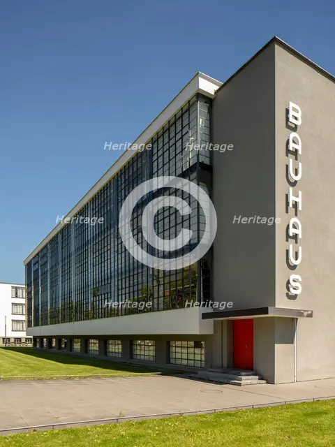 The Bauhaus building, Dessau, Germany, 2018.  Artist: Alan John Ainsworth.