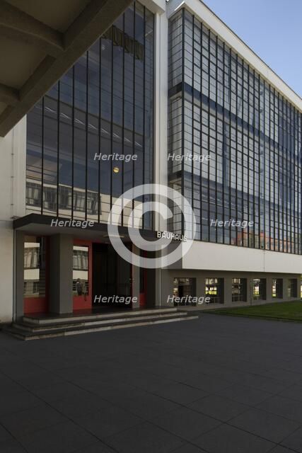 The Bauhaus building, Dessau, Germany, 2018.  Artist: Alan John Ainsworth.