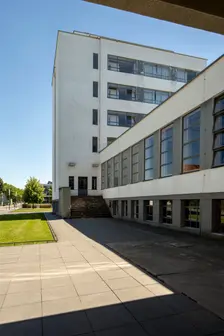 The Bauhaus building, Dessau, Germany, 2018. Artist: Alan John Ainsworth
