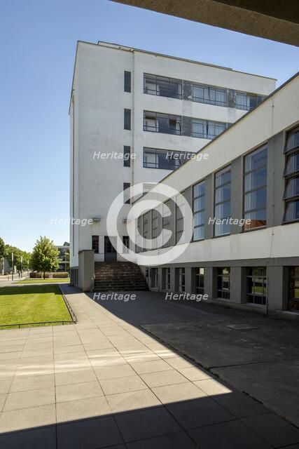 The Bauhaus building, Dessau, Germany, 2018.  Artist: Alan John Ainsworth.