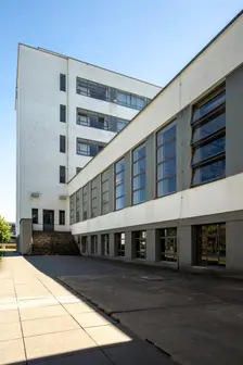 The Bauhaus building, Dessau, Germany, 2018. Artist: Alan John Ainsworth