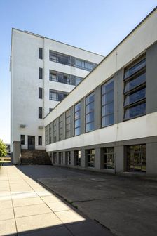 The Bauhaus building, Dessau, Germany, 2018. Artist: Alan John Ainsworth