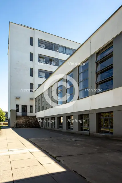The Bauhaus building, Dessau, Germany, 2018.  Artist: Alan John Ainsworth.