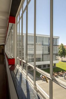 The Bauhaus building, Dessau, Germany, 2018. Artist: Alan John Ainsworth