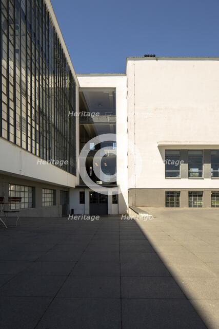 The Bauhaus building, Dessau, Germany, 2018.  Artist: Alan John Ainsworth.