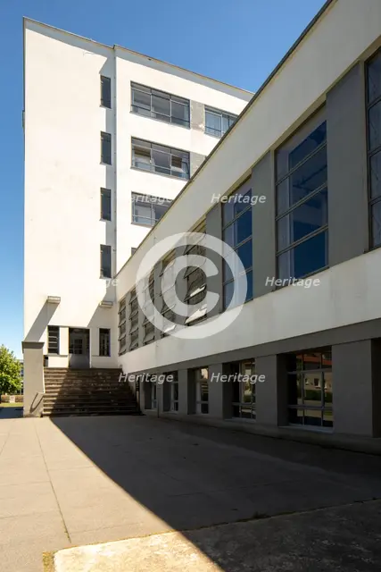 The Bauhaus building, Dessau, Germany, 2018.  Artist: Alan John Ainsworth.