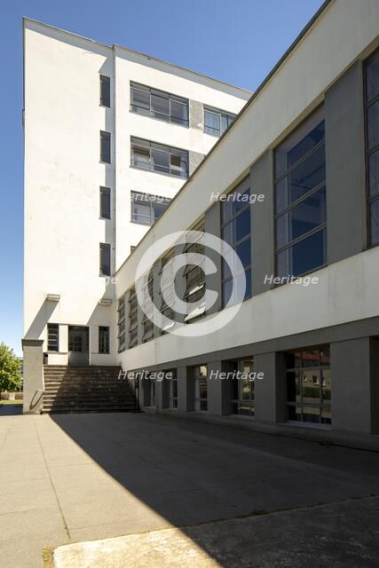 The Bauhaus building, Dessau, Germany, 2018.  Artist: Alan John Ainsworth.