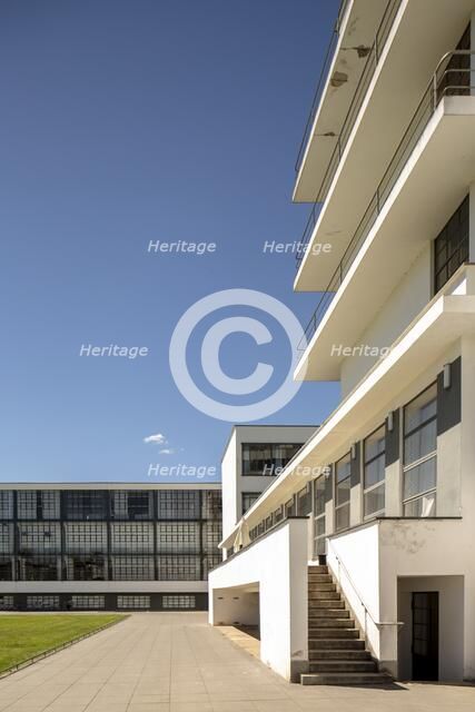 The Bauhaus building, Dessau, Germany, 2018. Artist: Alan John Ainsworth.