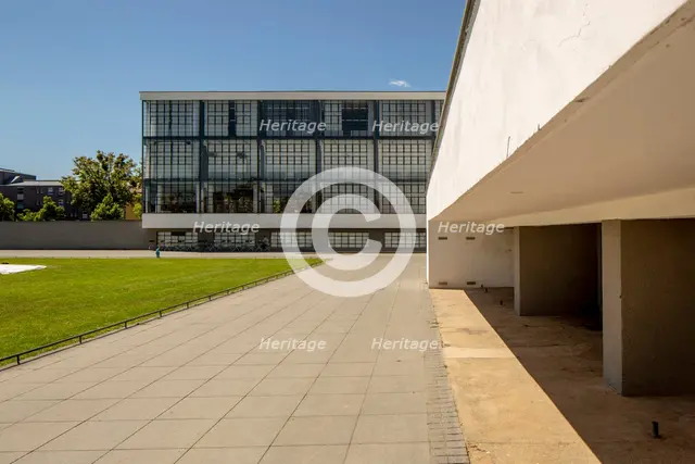 The Bauhaus building, Dessau, Germany, 2018.  Artist: Alan John Ainsworth.