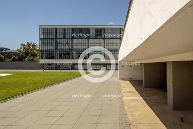 The Bauhaus building, Dessau, Germany, 2018.  Artist: Alan John Ainsworth.